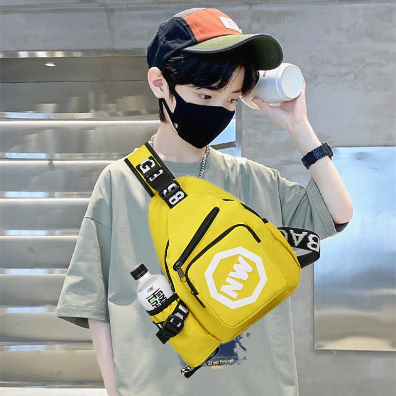 New Boys And Girls Fashionable Children'S Chest Bag Western Style Baby Shoulder Messenger Bag Children'S Travel Light Water Bottle Bag - Image 5