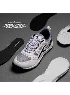 HUNDRED Raze Badminton Shoes (Non Marking) | Lightweight & Durable | X-Cushion, Active Grip Sole, Toe Assist (White/Navy, 1UK) - pzsku/ZA1A7A10A66C815DF2525Z/45/_/1724312959/4dc922ef-a1c0-4664-8dee-0b84eb27fe33