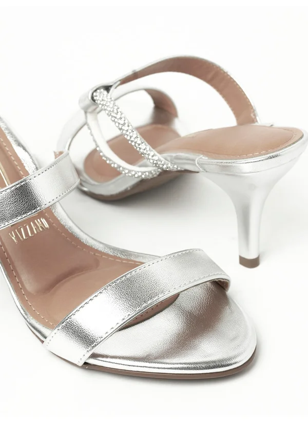 فيزانو Vizzano Ladies Party Sandals Silver | Made In Brazil