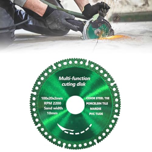 Serplex® Multi-function Cutting Disk for Grinder 4 inch Indestructible Disc Compatible with Grinder, Multifunctional Cutting Saw Blade, Composite Cutting Discs for PVC Pipes, Stone, Ceramic, Wood - Image 1