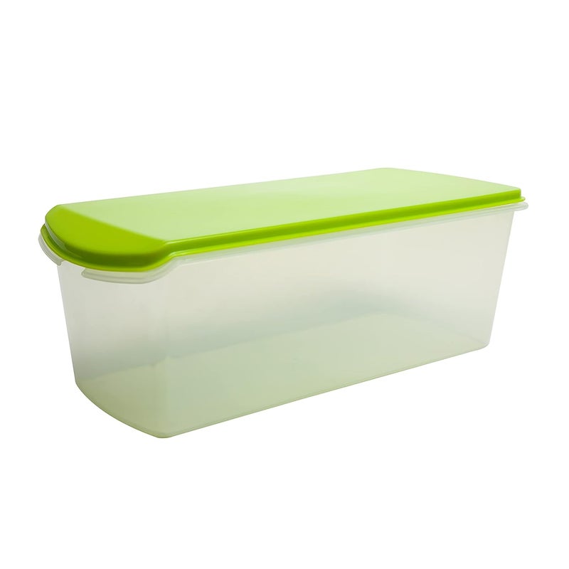 Gluman Plastic Multicolor Storage Bread Box Container Organizer Set For Kitchen Refrigerator Home Use Airtight 100 Food Grade Container 33 X 15 X 118 Cm Green - Image 1