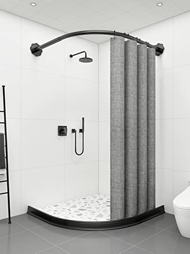 Ynotus 39Inch Collapsible Shower Threshold Water Dam 2" High Shower Barrier Water Stopper 2" Tall Shower Water Guard To Keep Water In Shower Dry And Wet Separation Bathroom Wheelchair Accessible Black - Image 4