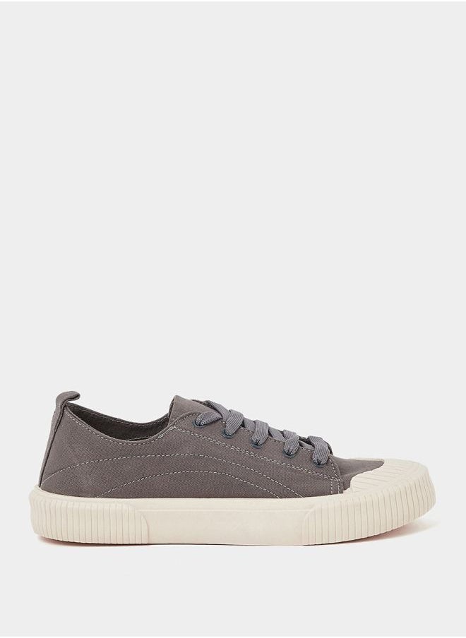 Styli - Canvas Lace Up Casual Shoes - Image 1