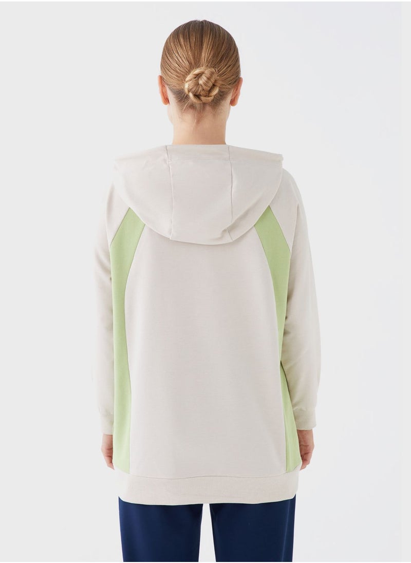 LC WAIKIKI - Hooded Contrast Detail Tunic - Image 1