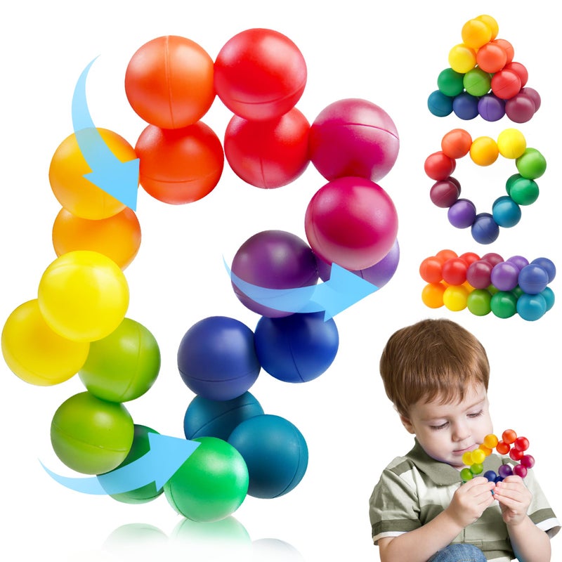 Dr.Kbder Easter Basket Stuffer for Toddler Kids Sensory Autism Balls Toy school Fidget Classroom Autistic Calm Down Treasure Box Airplane Travel For Age 35 57 34 48 Dementia Activities Valentines Day gift - Image 3