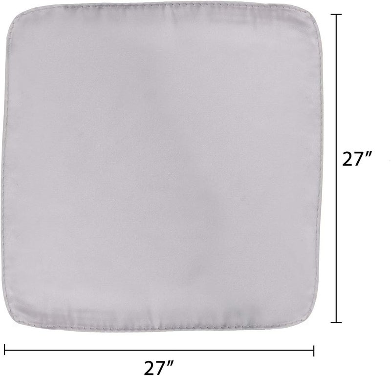 AOLIGE Scarf Satin Square Neck hair scarfs for Women 27" x 27" - Image 2