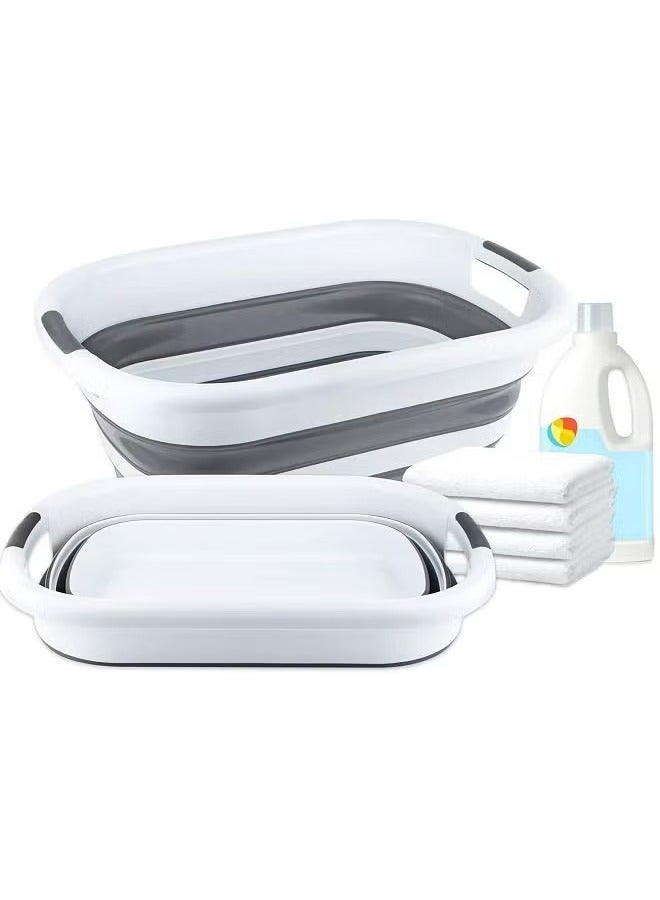 Collapsible silicone Laundry basket 38L - Image 3