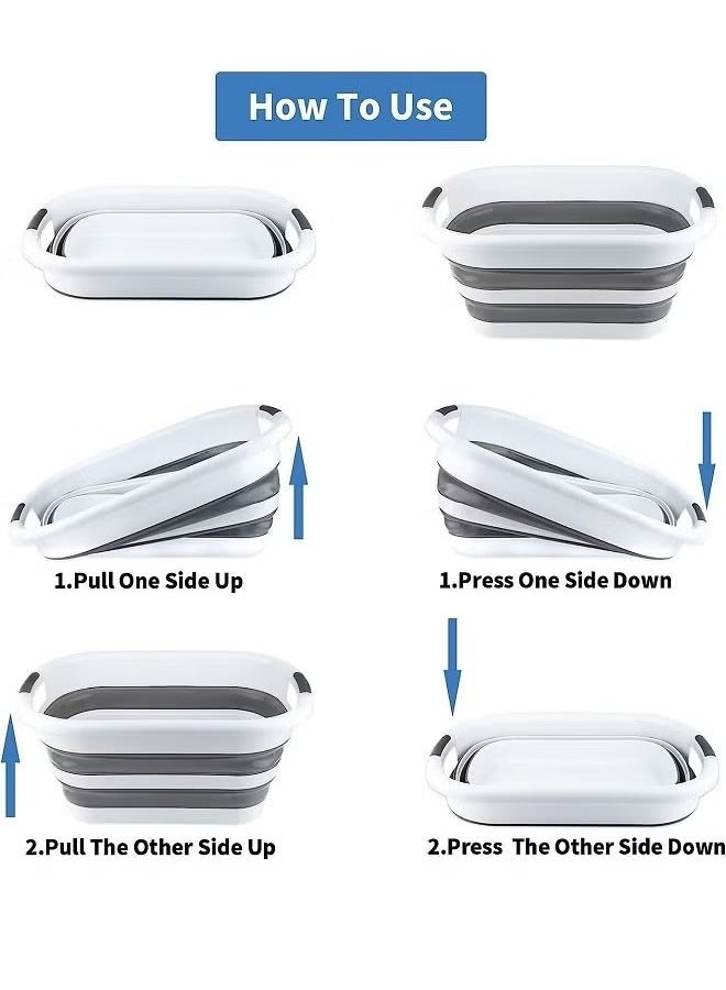 Collapsible silicone Laundry basket 38L - Image 4