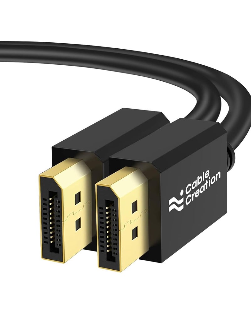 CableCreation VESA Certified DisplayPort 2.1/80Gbps Cable 1.2m/4ft, DP 2.1 Cable Support 16K@60Hz 8K@240Hz 4K@240Hz,PVC Display Port Cable Cord Compatible FreeSync G-Sync and HDR for Gaming Monitor - Image 1