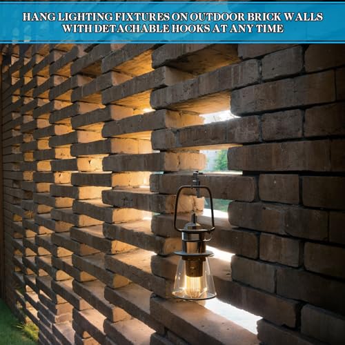 Lewufe Stainless Steel Brick Wall Clips, Brick Hooks Clamp Outdoor Heavy Duty 1-3/4" to 2-1/2" Brick Hook Brick Hangers No Drill, 6 Packs - Image 4