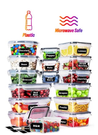 16PCS Stackable Food Storage Containers with Easy Snap Lids, Airtight Meal Prep Containers & Kitchen Organizer Canisters for Dry Food Storage and Leftovers - pzsku/ZA1A8515CD754C54D7678Z/45/1744056662/0369c35e-c495-400a-b7c5-68ddd3810992