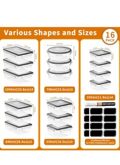 Kitchen Storage Box, Food Organizer, Meal Prep Containers, 16 PCS Airtight Re-usable Food Storage Containers with Lids, Stackable Organizer Boxes - pzsku/ZA1A8515CD754C54D7678Z/45/_/1725528435/9503245f-fba8-4c91-a47f-0d681363a488