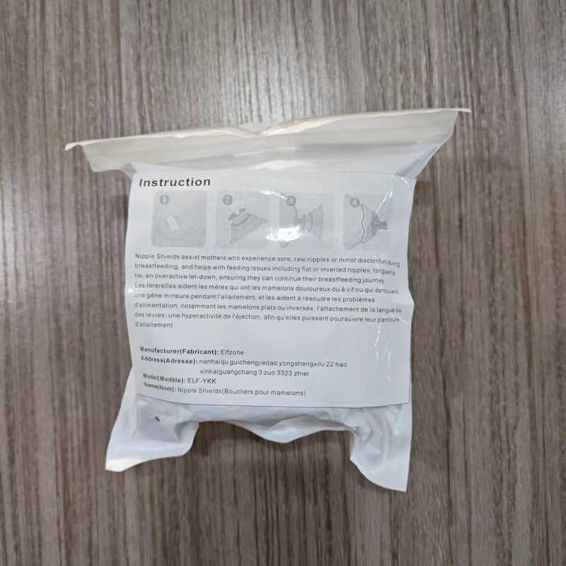 Elfzone Nipple Shields for Nursing Newborn  2 Packs  Silicone Breast Shields Nursing Caps for Breastfeeding Baby and Mommy Breast Shell White - Image 3