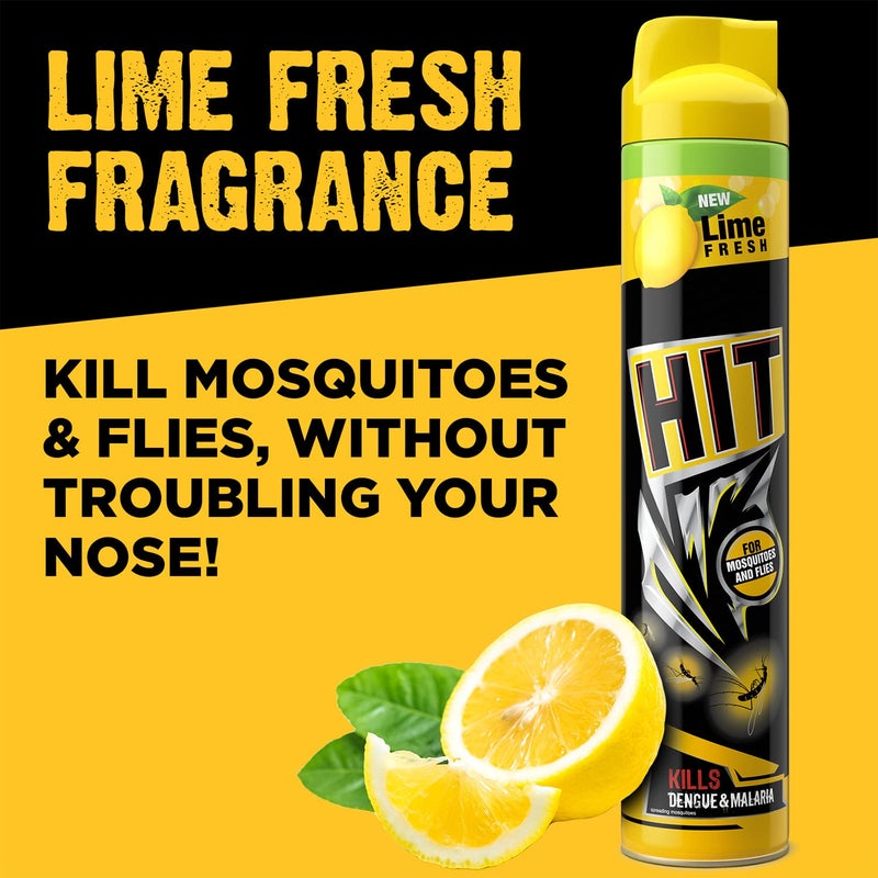 HIT Flying Insect Killer - Mosquito & Fly Killer Spray (200ml) | Lime Fragrance | Instant Kill | Protection from Dengue & Malaria | pack of 1 - Image 4