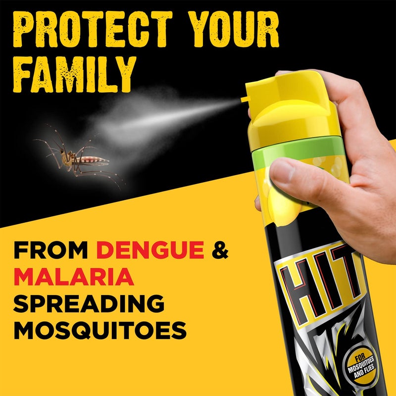 HIT Flying Insect Killer - Mosquito & Fly Killer Spray (200ml) | Lime Fragrance | Instant Kill | Protection from Dengue & Malaria | pack of 1 - Image 3