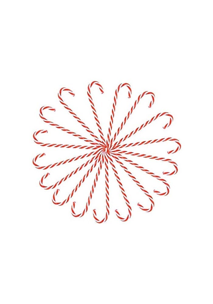 Amosfun 24pcs Christmas Candy Cane Decorations - Image 3
