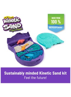 Kinetic Sand Kinetic Sand, Project Planet Deep Sea, 24oz Play Sand, Sea Creature Tools, Sustainably Minded Eco Friendly Materials, Christmas Gifts for Kids Ages 3+  - Image 4