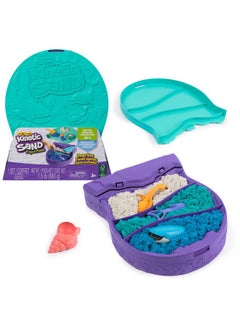 Kinetic Sand Kinetic Sand, Project Planet Deep Sea, 24oz Play Sand, Sea Creature Tools, Sustainably Minded Eco Friendly Materials, Christmas Gifts for Kids Ages 3+  - Image 1