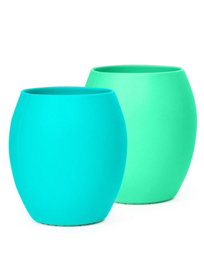 SPERRIC Silicone Sippy Cups For Infant’S First Stage Training No Spill Sippy Cups For Toddlers Baby Sippy Cup For Led Weaning Bpa Free (Blue) - Image 1