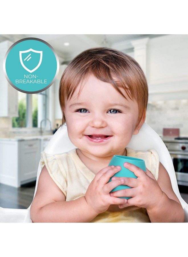 SPERRIC Silicone Sippy Cups For Infant’S First Stage Training No Spill Sippy Cups For Toddlers Baby Sippy Cup For Led Weaning Bpa Free (Blue) - Image 5