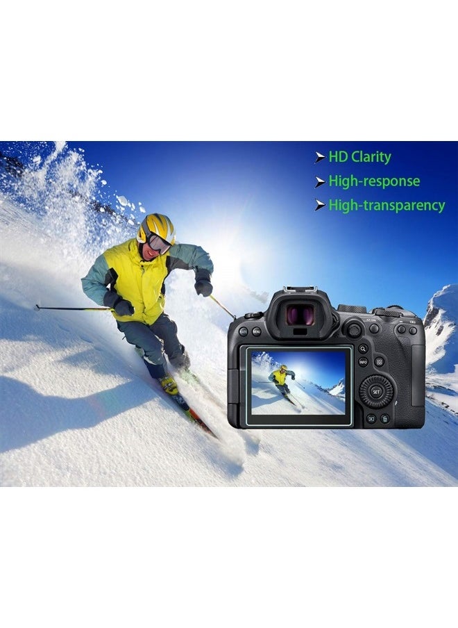 HUIPUXIANG Screen Protector for Canon EOS M50 M100 Mark ii DSLR Camera(for Accessories) with Hot Shoe Cover Tempered Glass Film 0.3mm High Definition 9H Hardness Anti-Scrach Anti-Fingerprint Anti-Dust[3 +1Pack]  - Image 2