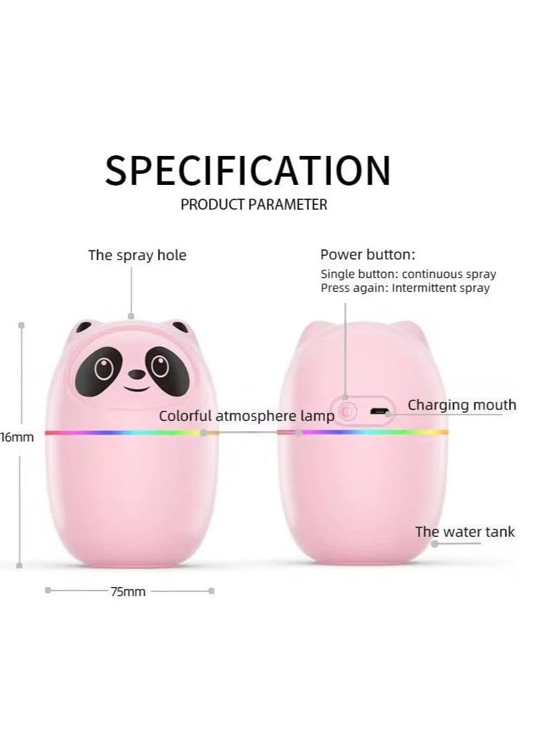 QSHOP 220ml Portable Humidifier, Essential Oil Diffuser with Night Light, Mini Humidifier, Perfect for Home, Office, Car, Plant Purification  - Image 5