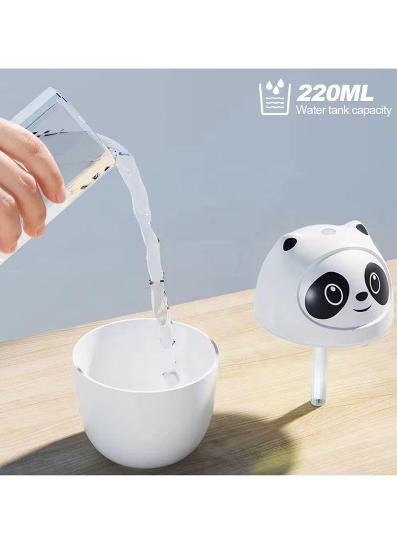 QSHOP 220ml Portable Humidifier, Essential Oil Diffuser with Night Light, Mini Humidifier, Perfect for Home, Office, Car, Plant Purification  - Image 2