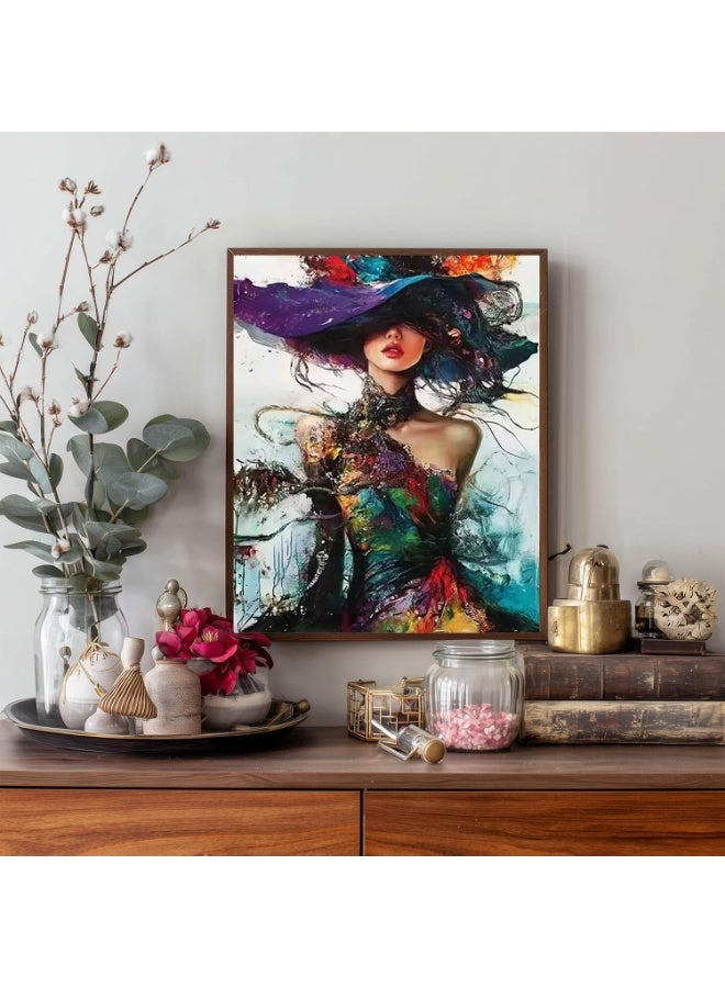 Arabest Paint by Number for Adults, Woman Paint by Numbers Kits, Abstract Adult Painting by Numbers on Canvas, DIY Number Artist Painting Kit for Home Wall Decor, no Frame, 40 x 50 cm - Image 4
