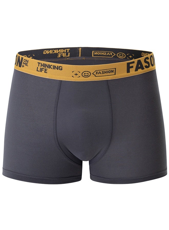 Zeemey 4 Pack Men's Fashion Sort Boxer Briefs & Trunks,Breathable Stretch Cotton Moisture-Wicking Underwear,Modern Fit Low Rise - Image 3