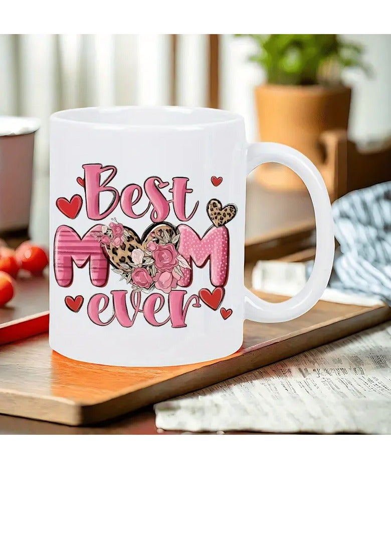 RYN "Best Mom Ever" Mug - Insulated, Reusable, Hand Wash, Perfect for Hot & Cold Beverages, Ideal Gift for Mother'S Day, Birthday, Holiday - Image 3