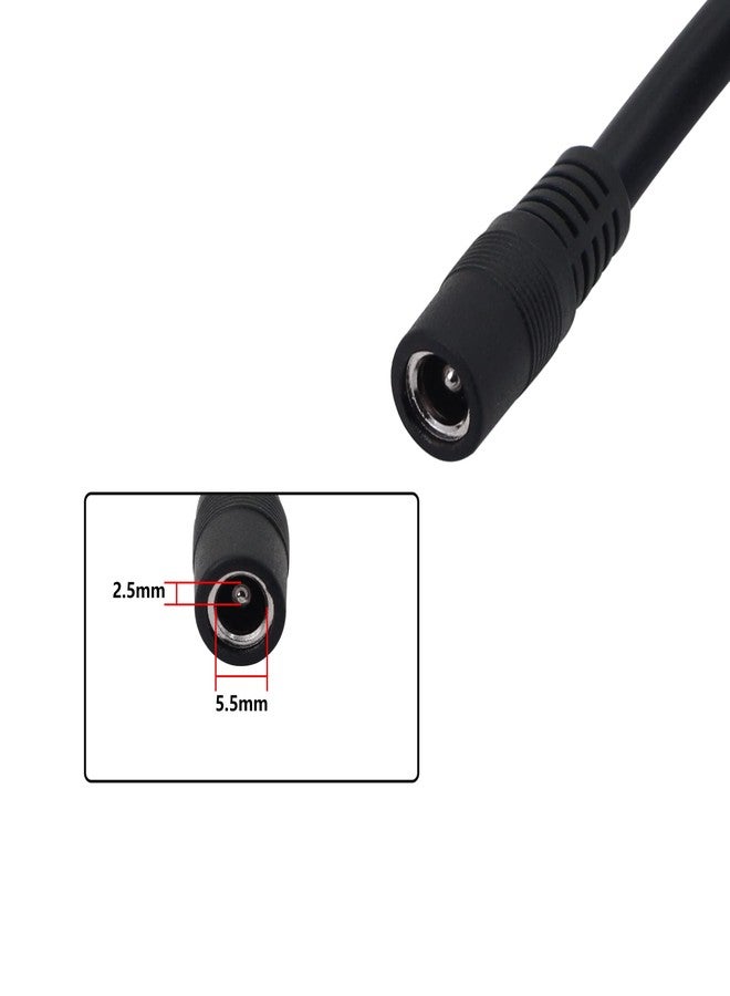 SinLoon XT60 Charging Cable XT-60 Female Bullet Connector to Female DC 5.5mm X 2.5mm Power Cable for FPV Monitor Power (F/F DC5525) - Image 3