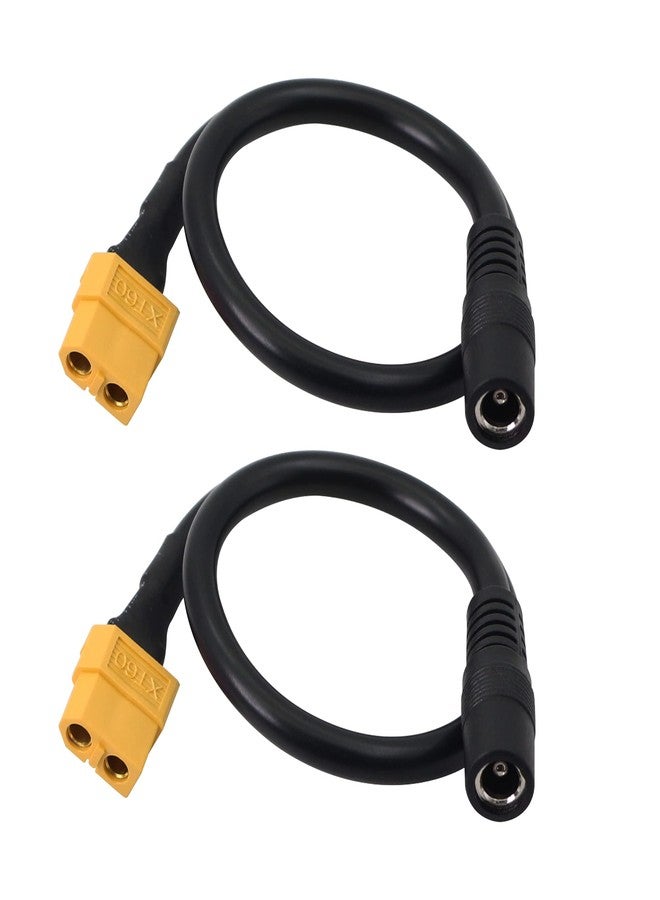 SinLoon XT60 Charging Cable XT-60 Female Bullet Connector to Female DC 5.5mm X 2.5mm Power Cable for FPV Monitor Power (F/F DC5525) - Image 1