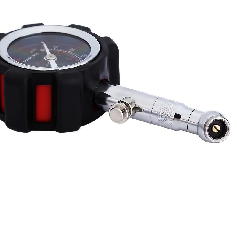 Black High Accuracy 100 Psi Tire Pressure Gauge 1pc For Car Truck And Motorcycle Air Pressure Measurement - Image 5