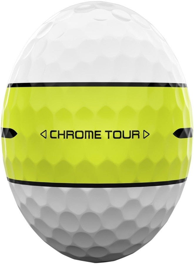 Callaway Golf Chrome Tour 360 Stripe Golf Ball (Yellow) - Image 4