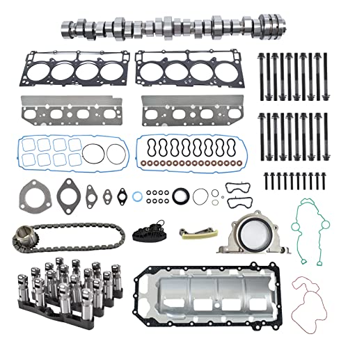 SUSUCAR 5.7 HEMI Cam MDS Lifters Camshaft Kit with Gasket and Timing Chain for 2009-2015 Chrysler 300 Dodge Charger Challenger Durango Jeep Grand Cherokee 5.7L V8 53022372AA - Image 1