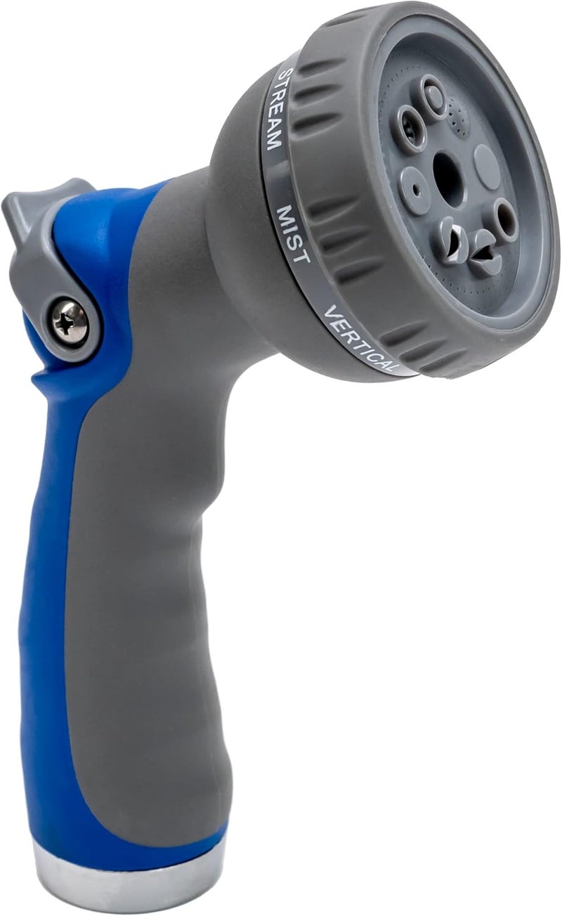 Viking Hose Nozzle, Garden Hose Nozzle with 8 Spray Patterns, Adjustable Heavy Duty Thumb Control Water Hose for Washing Car, Watering Plants, Washing Pets, and Home Use - Image 1