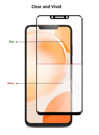واقي شاشة من الزجاج المقوى من هواوي نوفا Y91 4G 2023 Premium E2E بغطاء كامل الغراء (MSGECN) - أسود - view 4