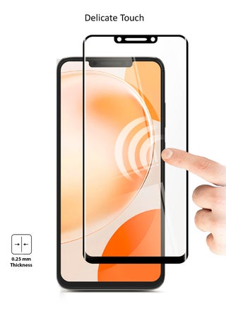 واقي شاشة من الزجاج المقوى من هواوي نوفا Y91 4G 2023 Premium E2E بغطاء كامل الغراء (MSGECN) - أسود - view 5