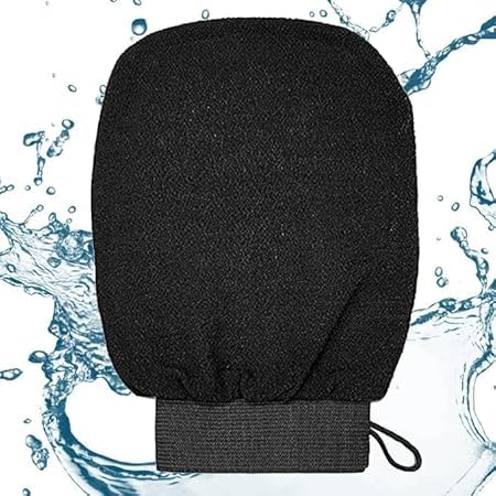 SOLEGLOW Glove for Dead Skin & Tan Removal | Double-Layered Body Scrubber for Deep Cleansing, Smooth & Radiant Skin - Image 1