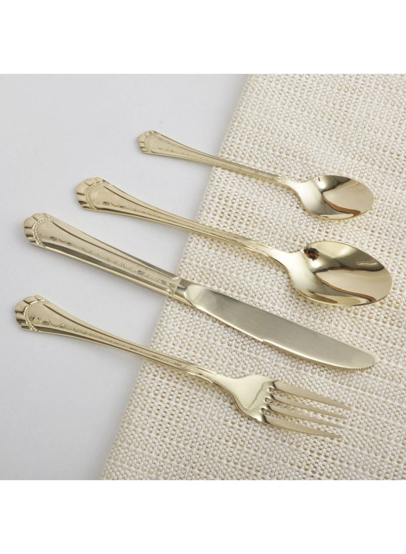 DANUBE HOME Nadir 24-Piece Cutlery Set – Premium Stainless Steel Flatware Set with Forks, Knives, Spoons for Dining and Kitchen, Elegant Durable Design, Ideal for Home, Parties & Restaurants -Serves 6 - Image 3