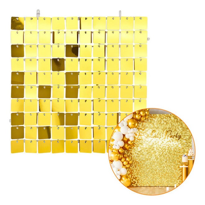 9 Panels 4D Shimmer Wall Decor, 30x30cm, Aaa