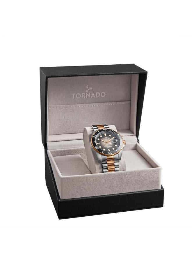 TORNADO Men's Stainless Steel Analog Watch T22001-KBKB - 42 mm - Image 4