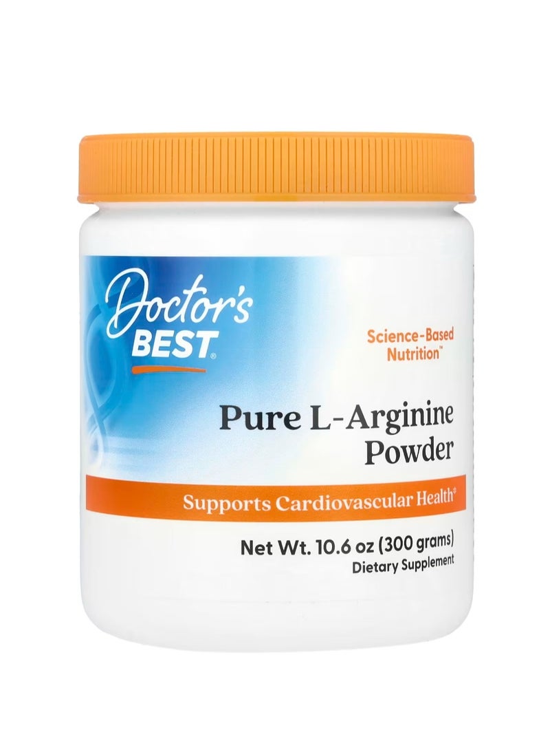 Doctor's Best Pure L-Arginine Powder 10.6 oz (300 g) - Image 1