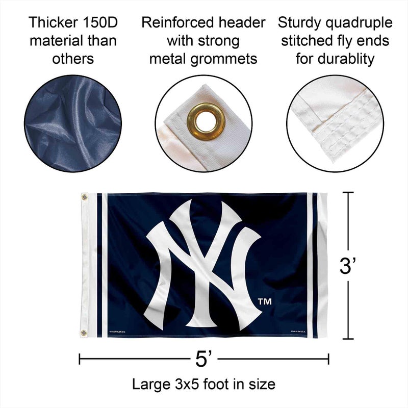 WinCraft New York Yankees NY Flag and Banner - Image 2