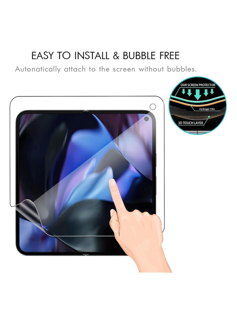 Screen Protector Compatible with Google Pixel 9 Pro Fold 【2+2 Pack】 TPU Flexible Screen Protector for Indoor and Outdoor with 3D Full Coverage HD High Sensitivity - Image 3