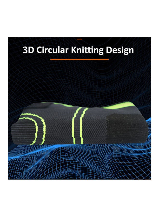 Y&D Men Women Pair of Knee Braces Knitted Adjustable Straps Support Compression Sleeve Non-Slip Breathable Basketball Running Fitness XL 20*5*12cm - Image 1