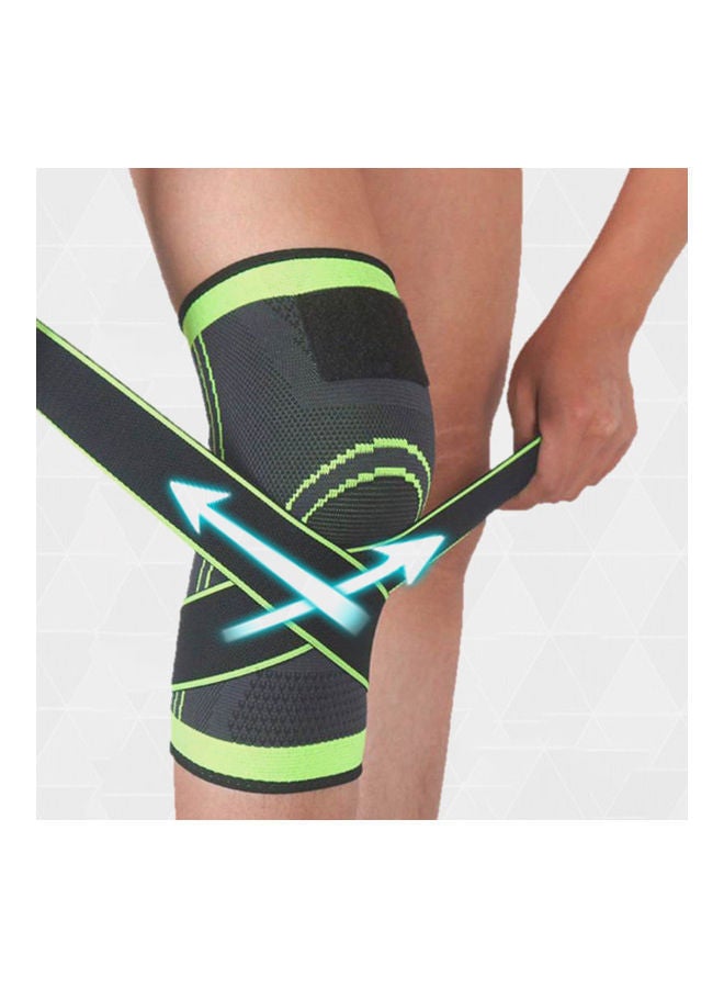 Y&D Men Women Pair of Knee Braces Knitted Adjustable Straps Support Compression Sleeve Non-Slip Breathable Basketball Running Fitness XL 20*5*12cm - Image 4