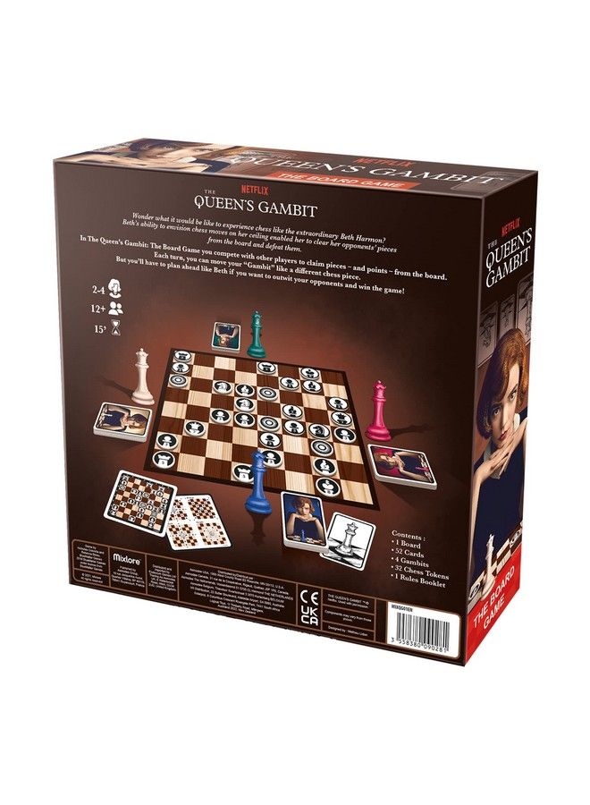 Mixlore The Queen Gambit The Board Game ; Strategy Game Based On The Hit Netflix Series ; Fun Game For Adults And Teens ; Ages 12 And Up ; 24 Players ; Average Playtime 15 Minutes ; Made By - Image 4