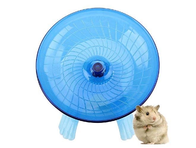 Sage Square 18cm Jumbo Silent Running Cum Jogging Cum Exercise Wheel for Hamster/Dwarf/Mice/Gerbil/Mouse - Color (Blue) - Image 4