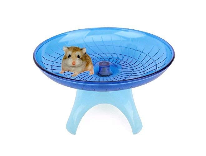 Sage Square 18cm Jumbo Silent Running Cum Jogging Cum Exercise Wheel for Hamster/Dwarf/Mice/Gerbil/Mouse - Color (Blue) - Image 3
